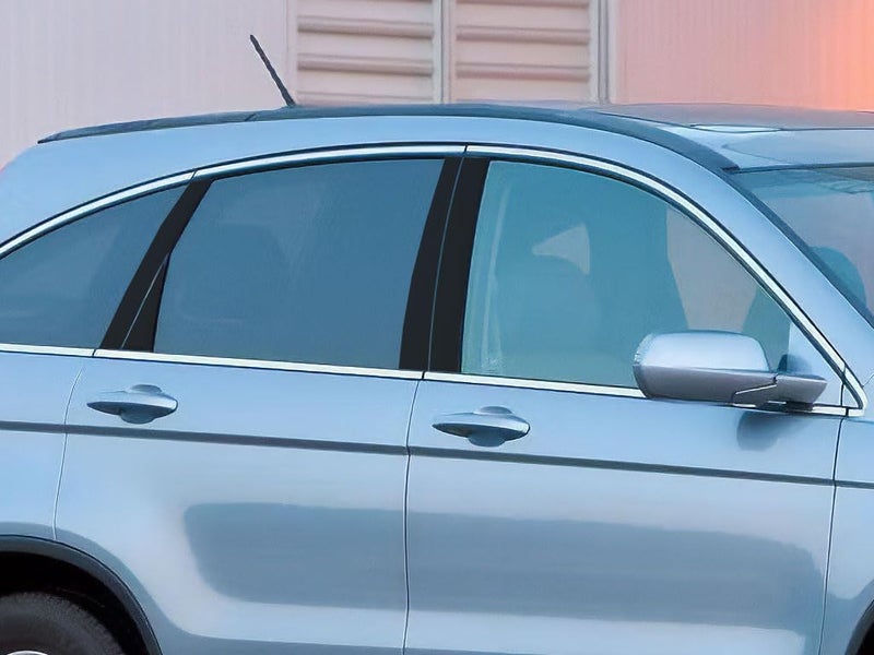 Rvinyl Pillar Post Pre Cut Window Trim Kits in Gloss Black Compatible with Honda CR-V 2007-2011 - Adhesive Backs - Image 1